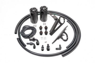 Radium Engineering Dual Catch Can Kit - S2000, 00-05, LH Drive Only, Fluid Lock