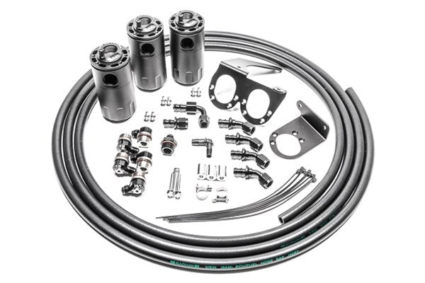 Radium Engineering Dual Catch Can Kit - CCV, Nissan R35 GT-R, Fluid Lock