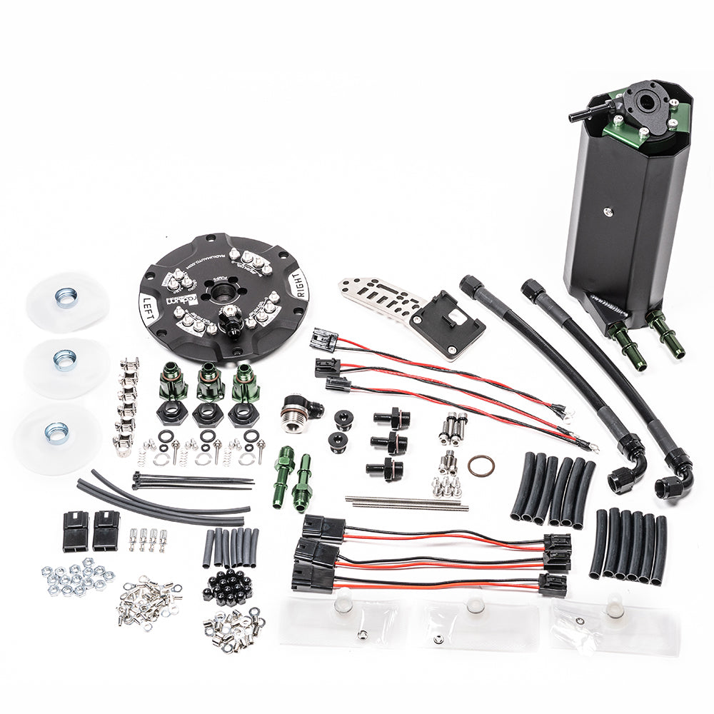 Radium Engineering Fuel Hanger Feed Kit - Nissan R35 GT-R, Stainless