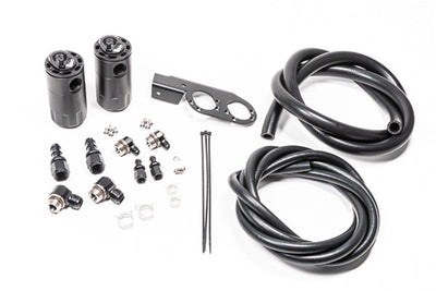 Radium Engineering Dual Catch Can Kit - Nissan Z33 V35, VQ35DE/Hr, Fluid Lock