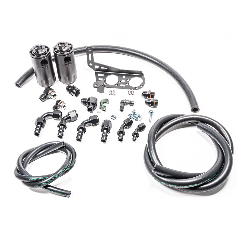 Radium Engineering Dual Catch Can Kit - Gallardo Lp, Fluid Lock