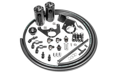 Radium Engineering Dual Catch Can Kit - 09-15 Cadillac CTS-V, Fluid Lock