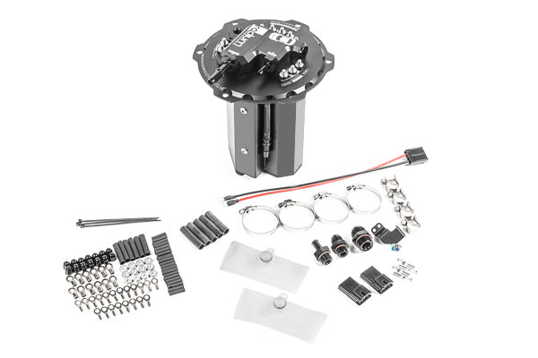 Radium Engineering Fuel Hanger - EVO X, Pumps Not Included, Walbro GSS342, AEM 50-1220