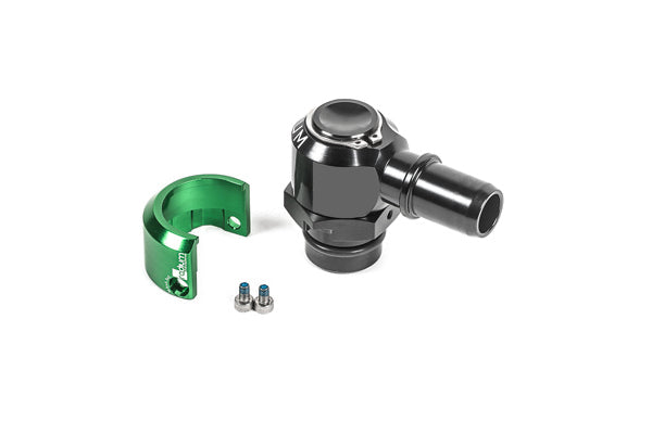 Radium Engineering V2 Quick Connect - 19mm Male To 16mm SAE Male 90deg