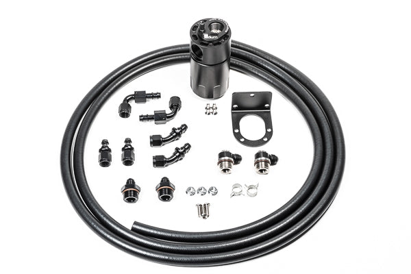 Radium Engineering Single Catch Can - 8AN Kit, Fluid Lock