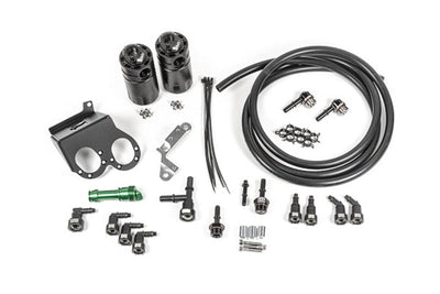 Radium Engineering Dual Catch Can Kit - 15-19 Corvette Z06, Fluid Lock