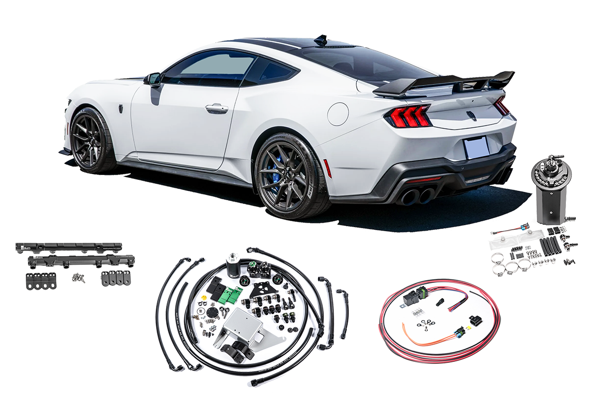 Radium Engineering Fuel Hanger Plumbing Kit - 2018+ Mustang, Stainless Filter